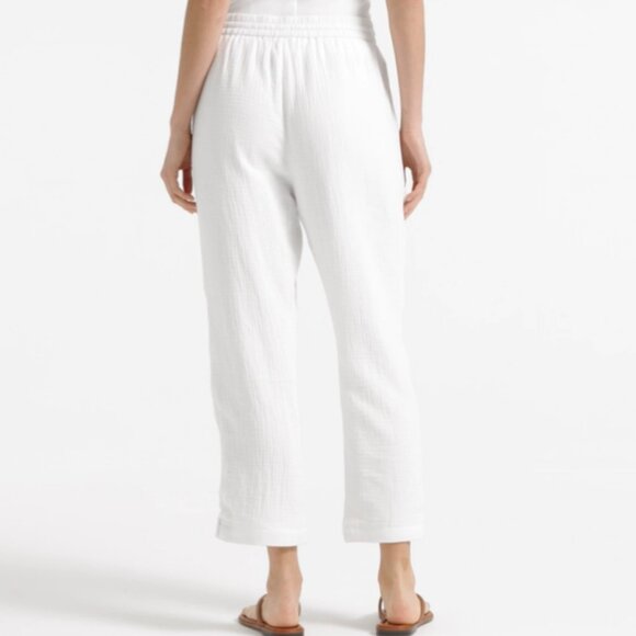 J.Crew NWT White Gauze Seaside Pant size S - Picture 2 of 7